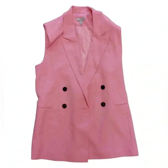 💥HOST PICK💥ASOS Pink Lined Sleeveless Blazer Size 8 - Picture 2 of 7